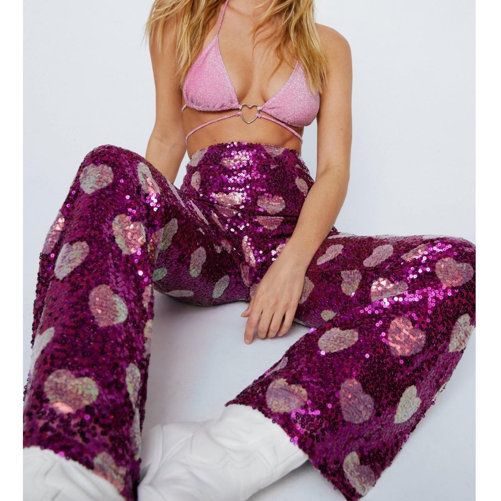 Nasty Gal sequin pants